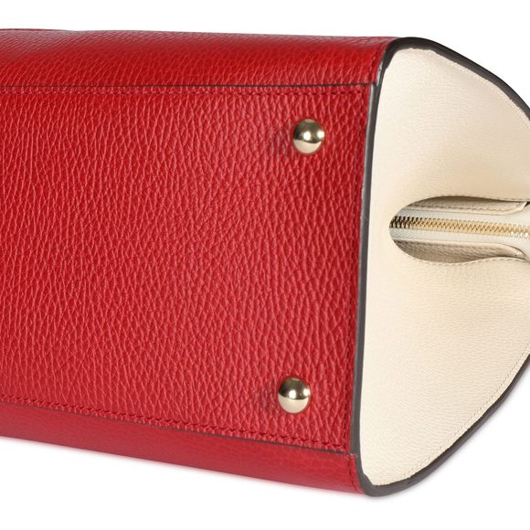 Gucci Red, Navy, & Cream Soho Convertible Tote - Picture 6 of 8
